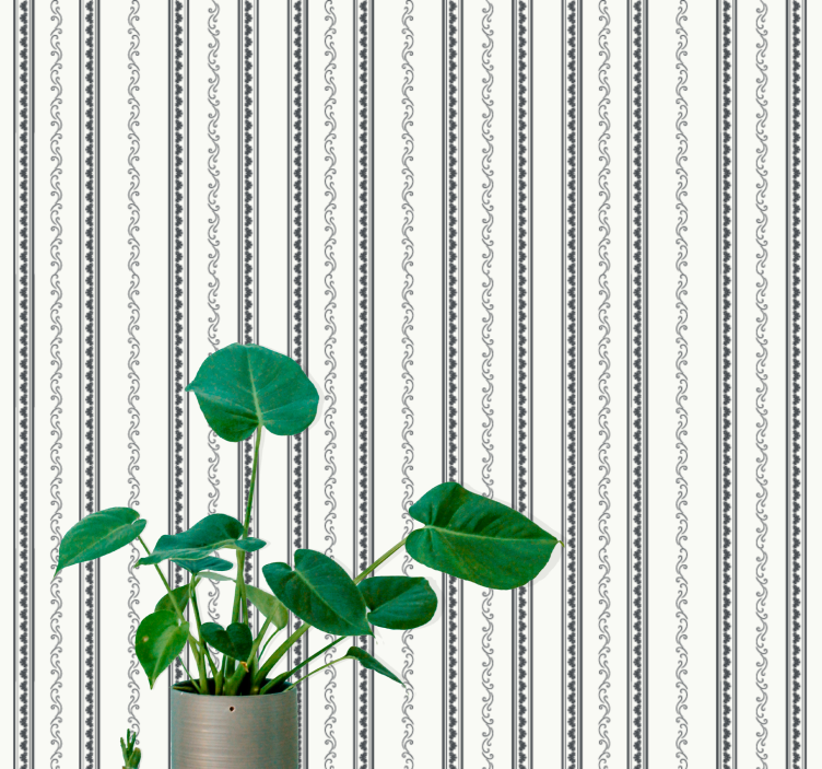 Elegant striped motif wallpaper striped - TenStickers