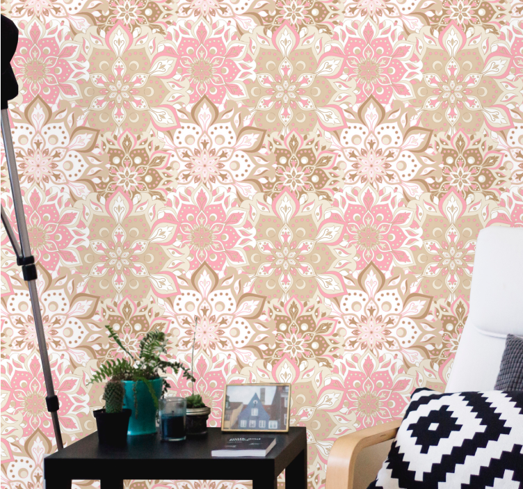 Floral ornate elegance floral wallpaper - TenStickers