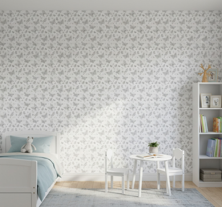 Flying butterflies wallpaper - TenStickers