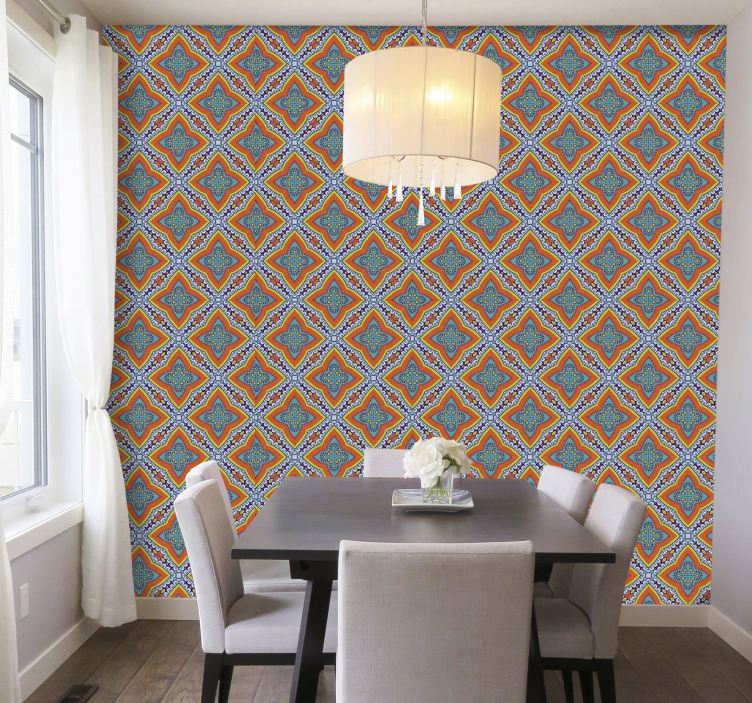 Geometric pattern decor geometric wallpaper - TenStickers