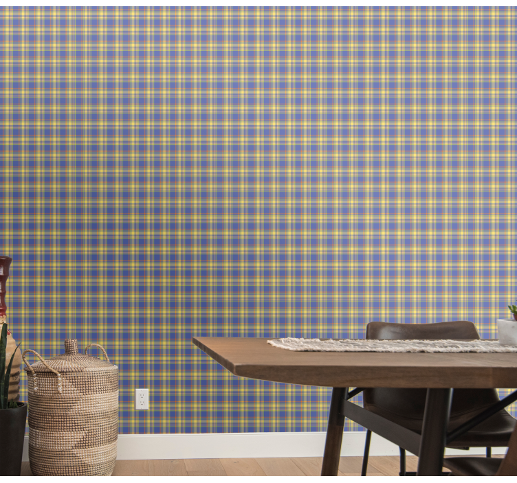 Geometric Plaid Pattern wallpaper squares - TenStickers
