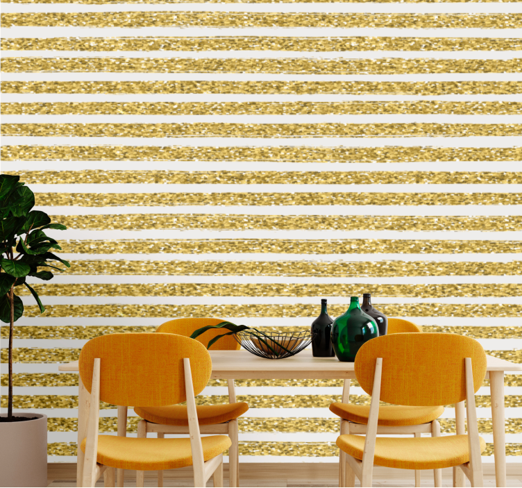 Glitter Stripes wallpaper striped - TenStickers
