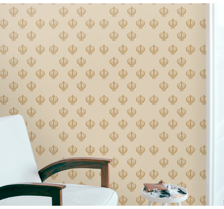 Sophisticated Decorative Arrangement ornamental wallpaper - TenStickers