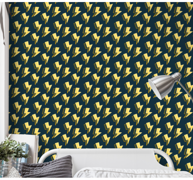 Graffiti lightning art wallpaper - TenStickers