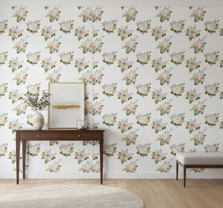 Hallway wallpaper with cosmopolitan design - TenStickers
