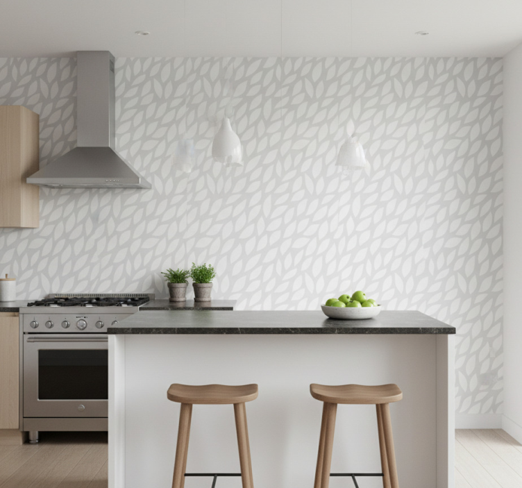 Kitchen wallpaper geometric shadow designs - TenStickers