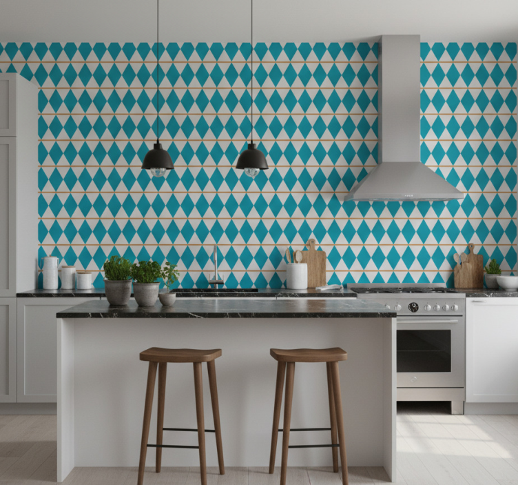 Kitchen wallpaper in swedish design - TenStickers