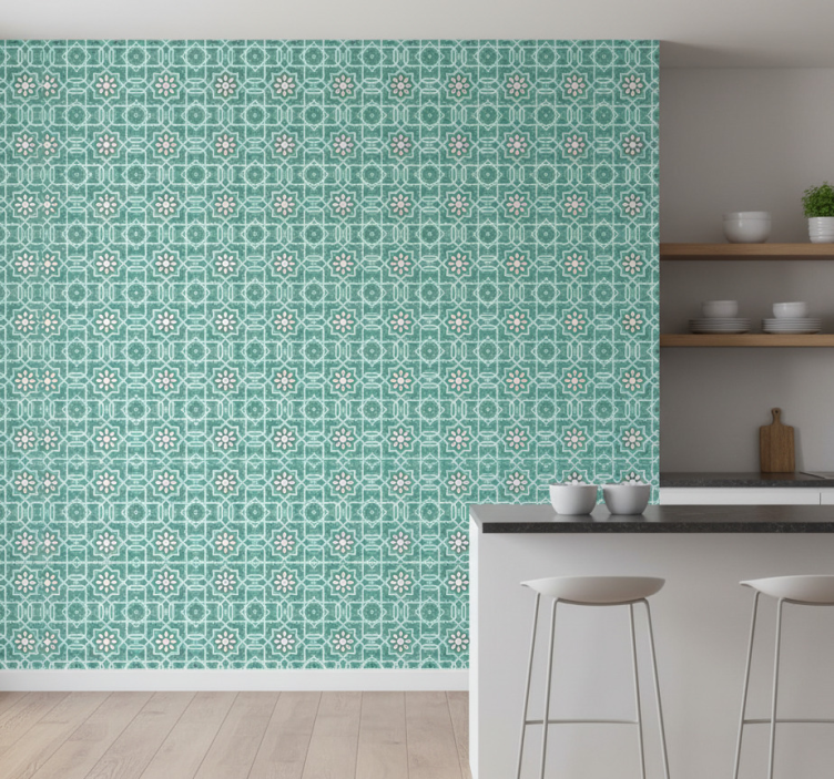Kitchen wallpaper long vinyl patterned rug - TenStickers
