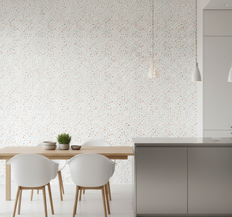 Kitchen wallpaper terrazo candy design - TenStickers