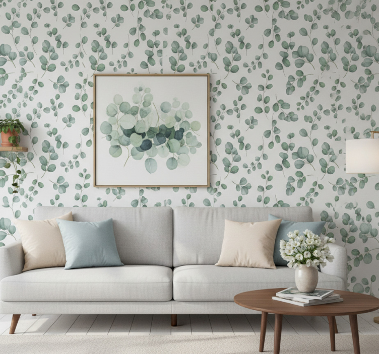 Leaves wallpaper elegant seamless pattern - TenStickers