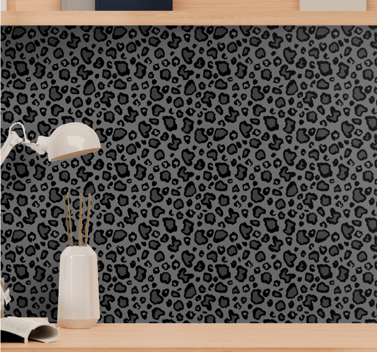 Leopard print wallpaper feline print design - TenStickers