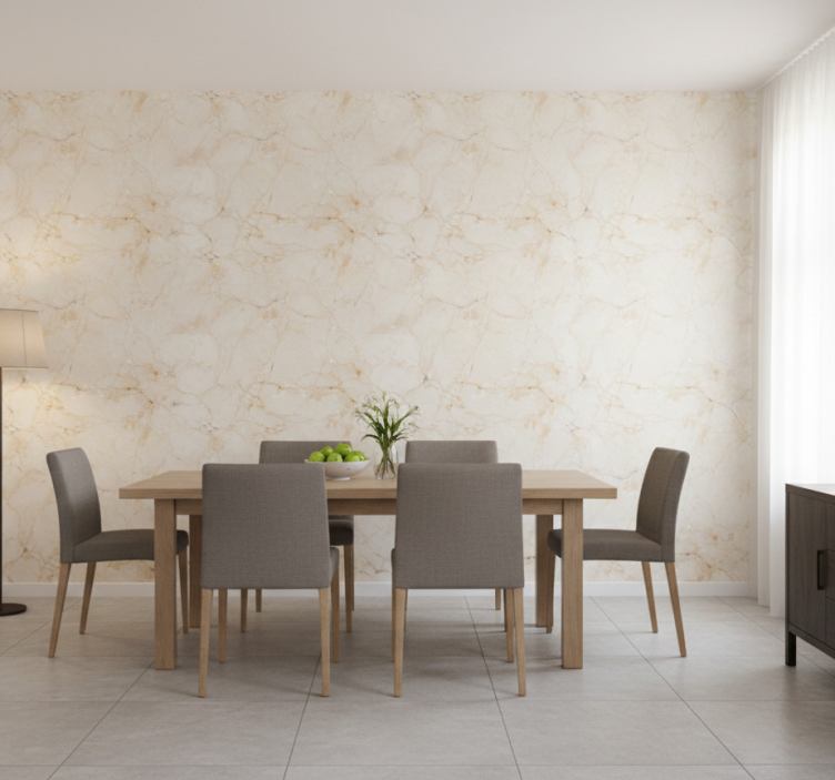 Marble effect wallpaper in white classic marble - TenStickers