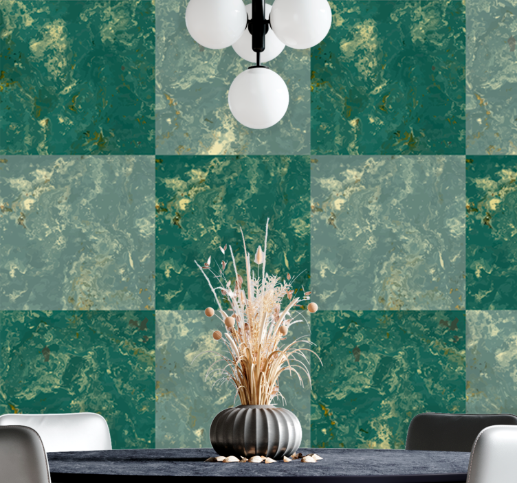 Marble effect wallpaper marble squares - TenStickers