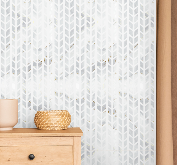 Modern Patterned Texture entrance wallpaper - TenStickers