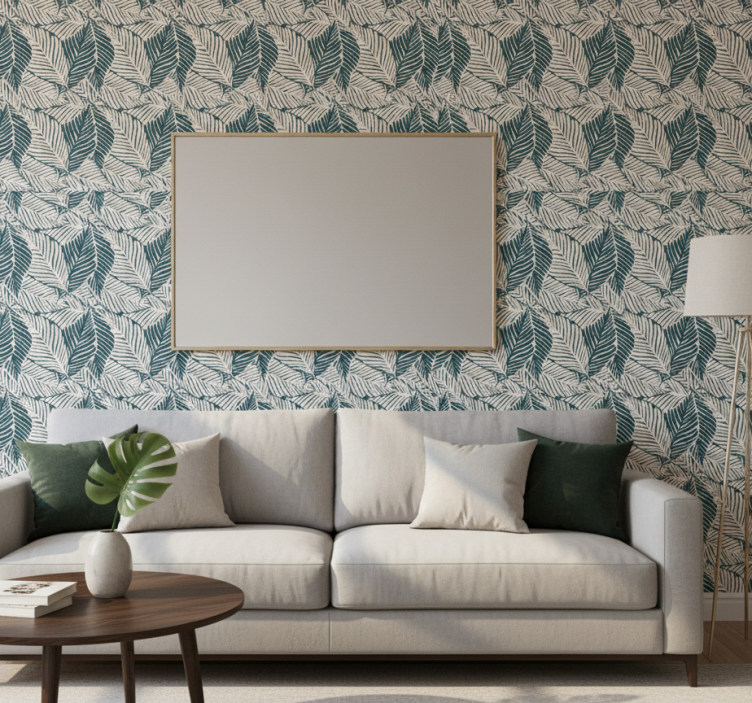 Nature wallpaper lush leaf designs - TenStickers