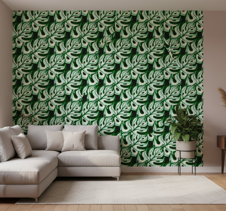 Nature wallpaper tropical foliage design - TenStickers