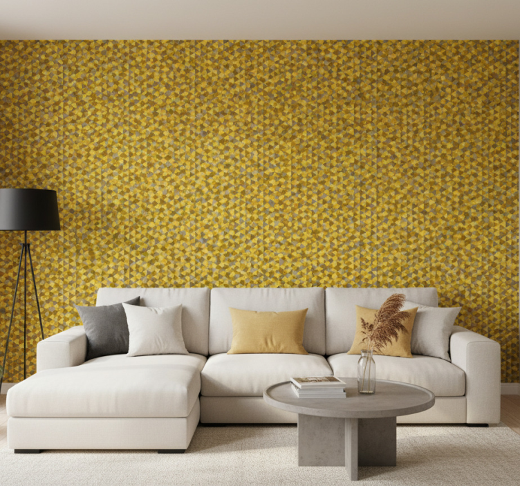 Nordic wallpaper in geometric pattern design - TenStickers
