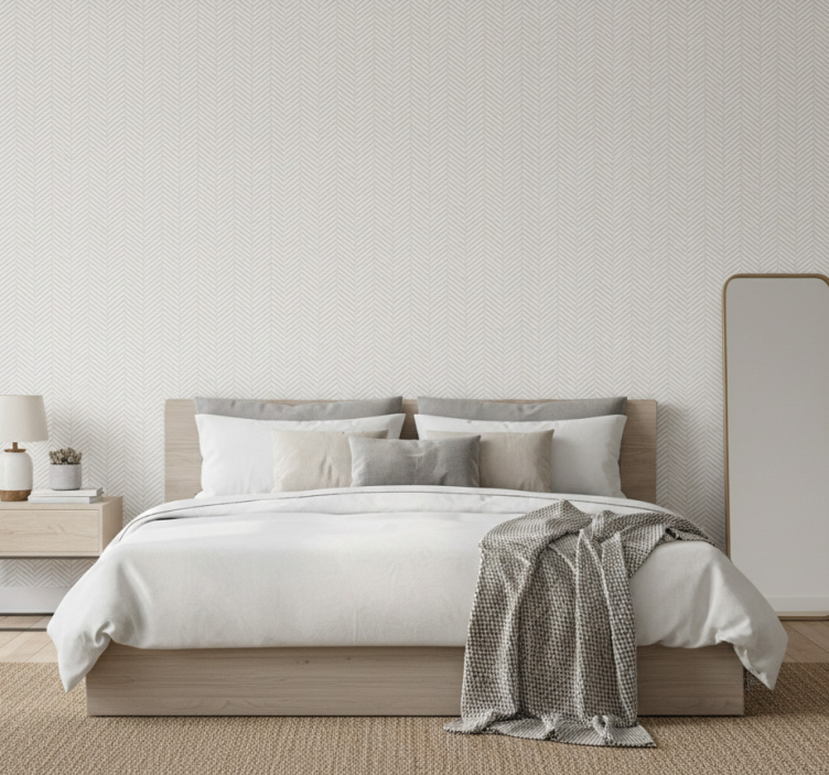 Nordic wallpaper in soft grey lines - TenStickers