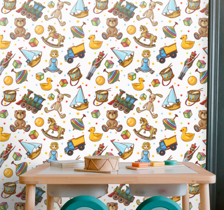 Nursery wallpaper with fun nursery designs - TenStickers