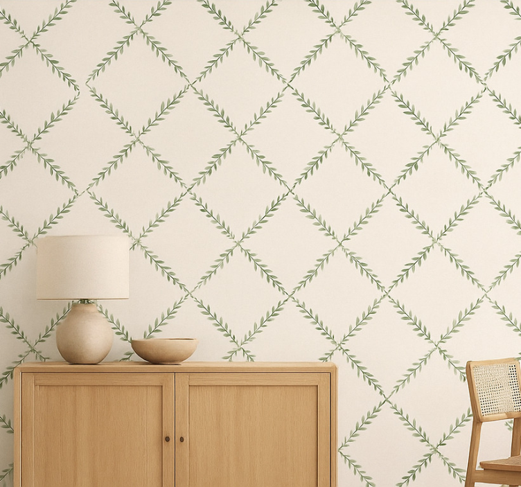 Olive tree branches kitchen wallpaper - TenStickers