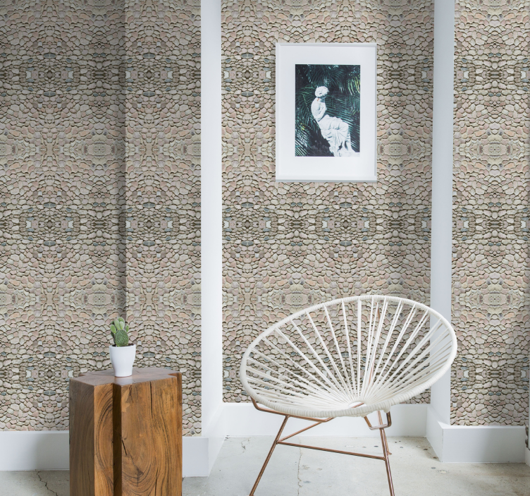 Elegant organic textured design wallpaper - TenStickers