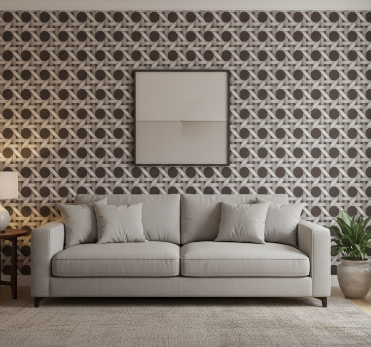 Ornamental wallpaper flat - TenStickers