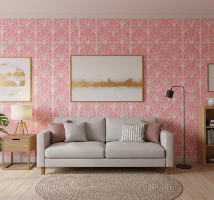Ornamental wallpaper geometric design concept - TenStickers