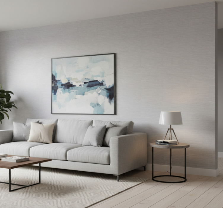 Ornamental wallpaper in grey steel design - TenStickers