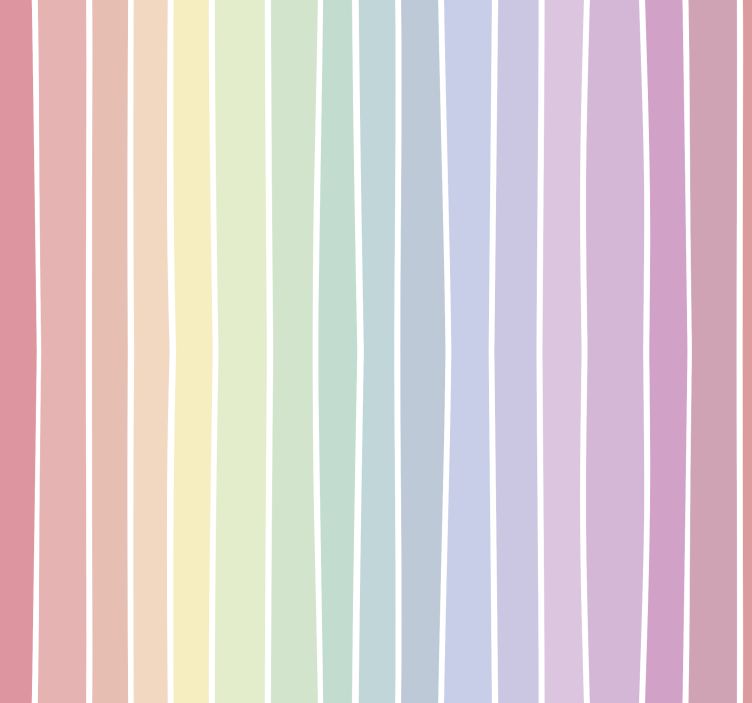 Pastel Striped Motif geometric wallpaper - TenStickers