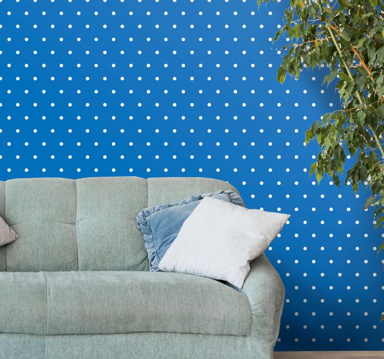 Polka dots wallpaper polka dot elegance - TenStickers