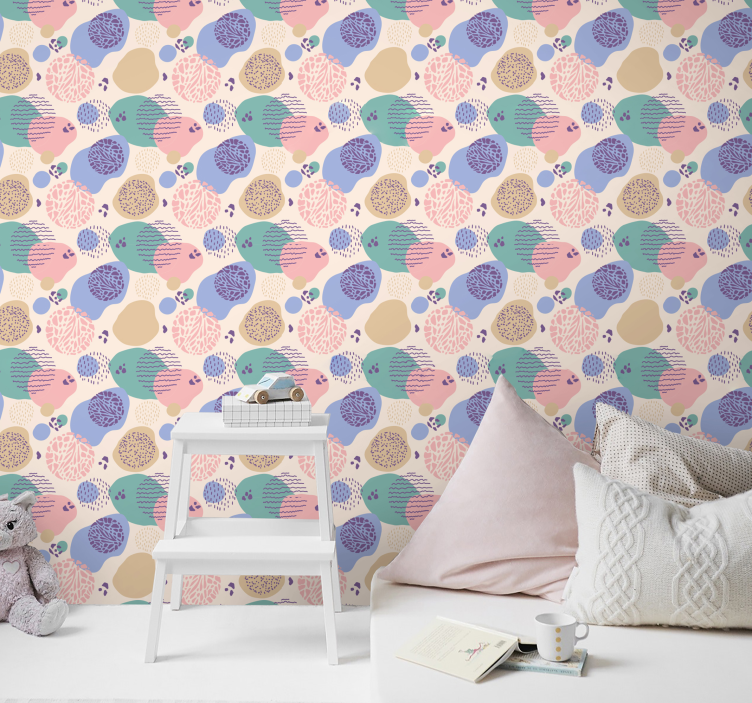 Polka Texture Blend contemporary wallpaper - TenStickers