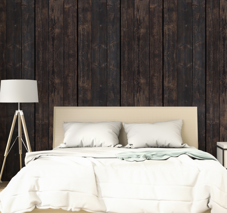 Rustic Plank Effect wall wallpaper wood - TenStickers