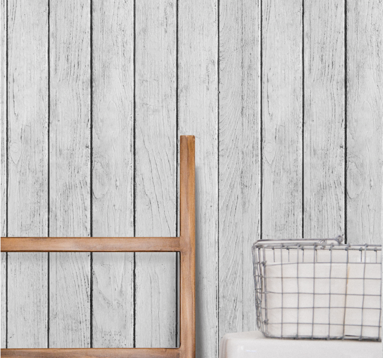 Rustic Timber wood effect wallpaper - TenStickers