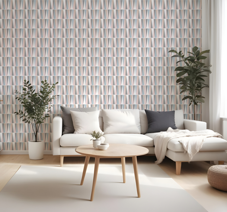 Scandinavian triangles contemporary wallpaper - TenStickers
