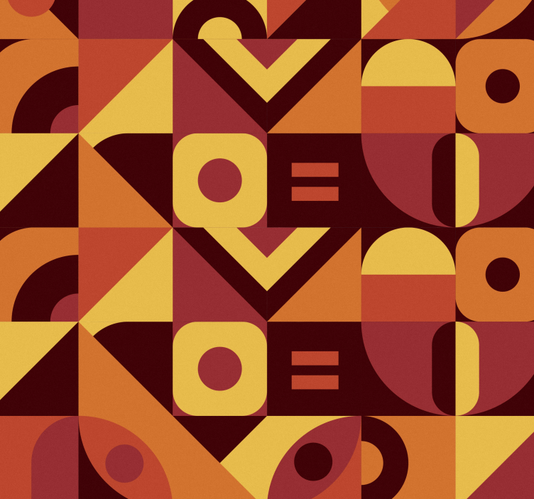 Squares 70's pop retro wallpaper - TenStickers