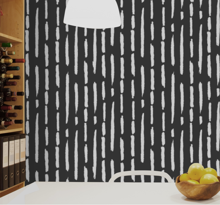 Stacked Vertical Lines textured wallpaper - TenStickers