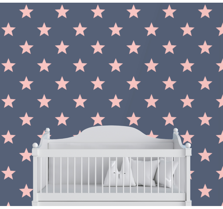 Starry Night Pattern star wallpaper - TenStickers