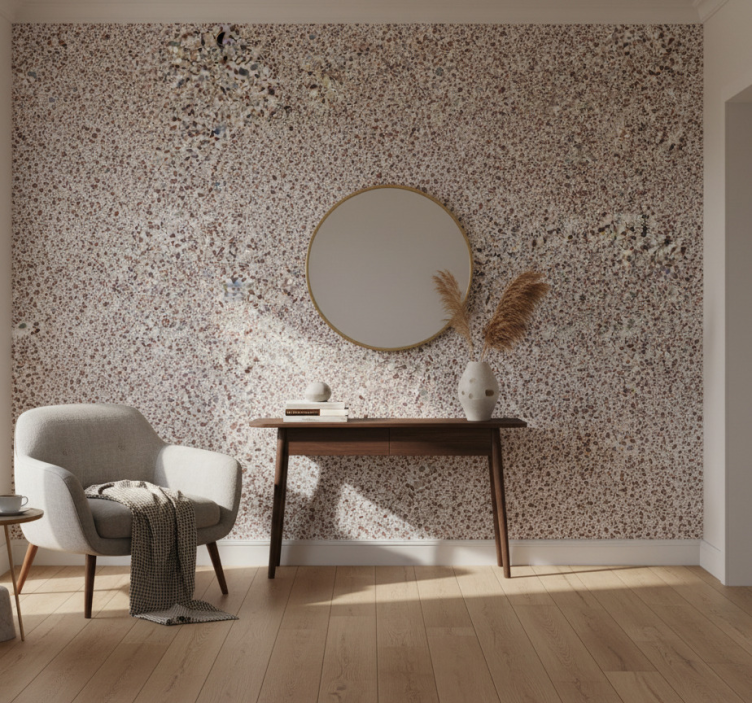 Stone effect wallpaper granite mosaic - TenStickers