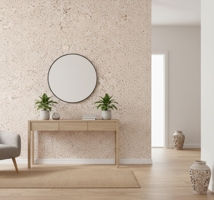 Stone effect wallpaper in beige granite look - TenStickers