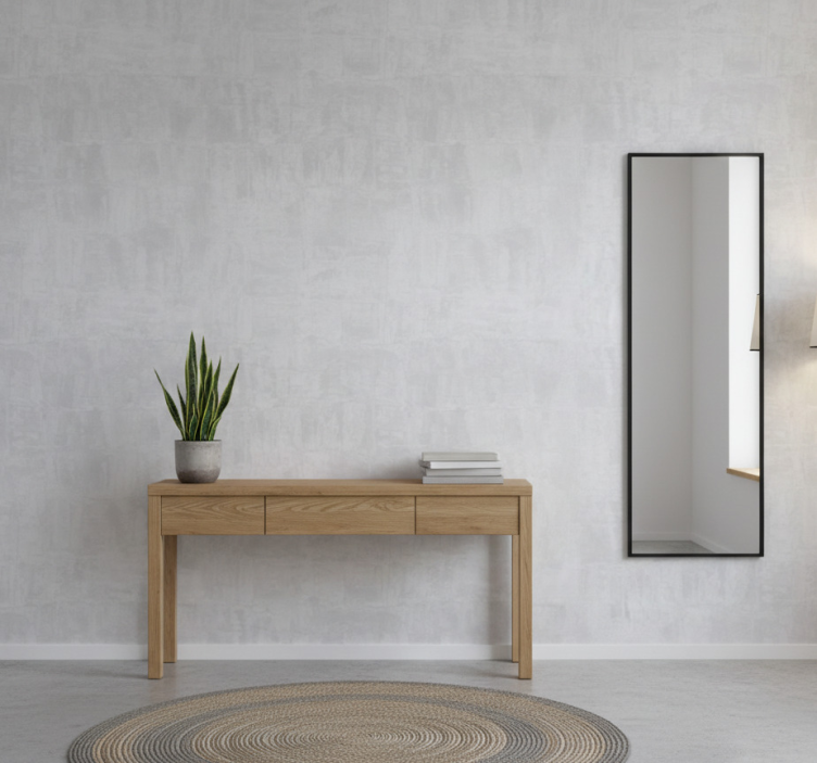 Stone effect wallpaper light gray concrete - TenStickers