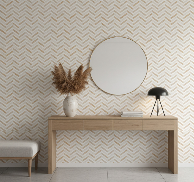 Stone effect wallpaper white matte marble kitchen - TenStickers