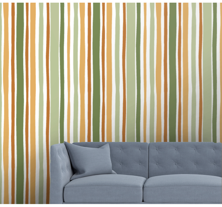 Striped Patterns wallpaper horizontal stripes - TenStickers