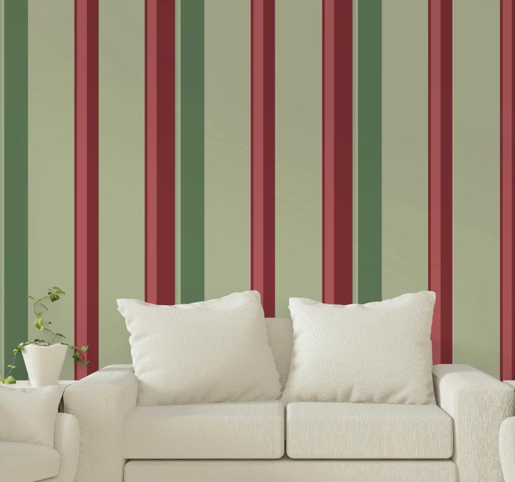 Striped Wall Elegance wallpaper horizontal stripes - TenStickers