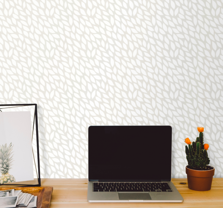 Subtle Geometric Pattern grey wallpaper - TenStickers
