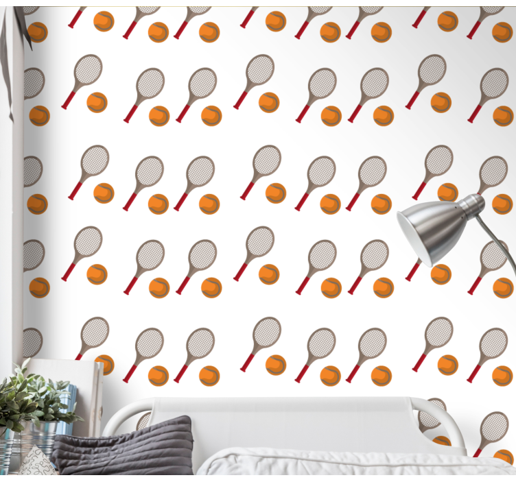 Tennis Inspired custom wallpaper - TenStickers