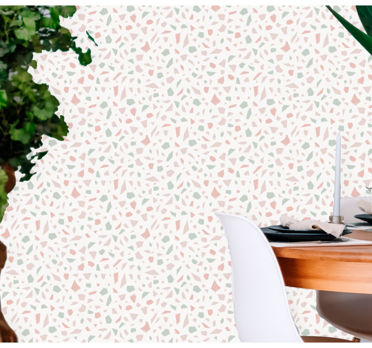 Terrazzo Inspiration wallpaper geometric - TenStickers