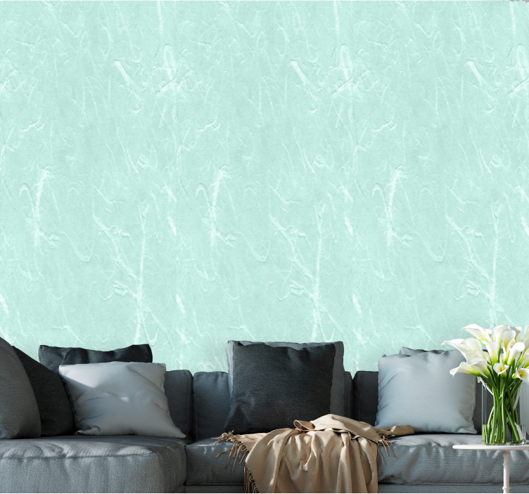 Textured Aqua Surface stone effect wallpaper - TenStickers