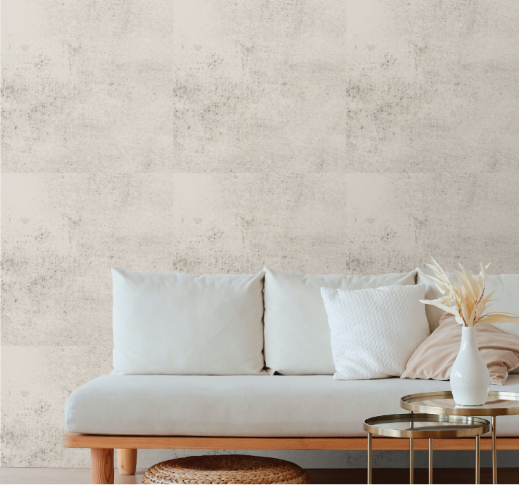 Textured neutral surface concrete wallpaper - TenStickers