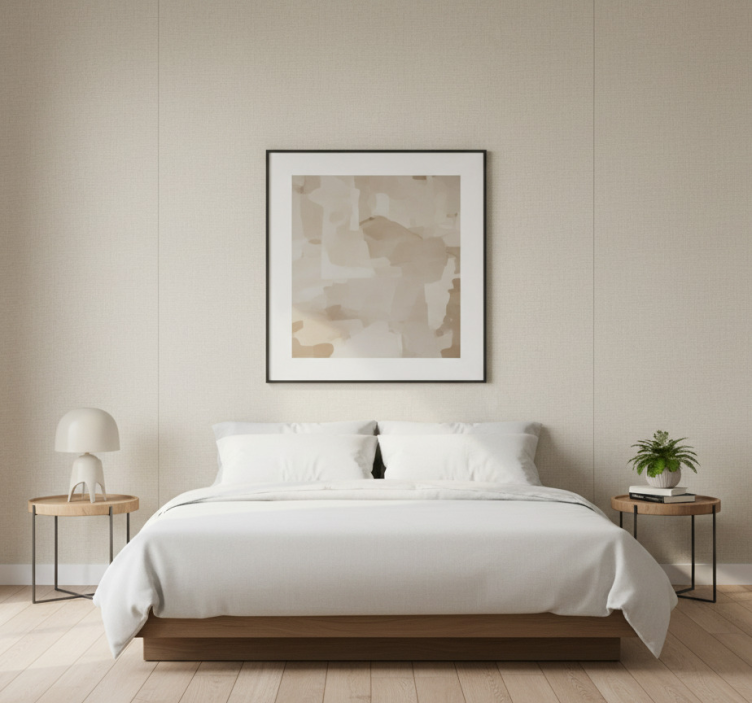 Textured wallpaper in subtle fabric design - TenStickers