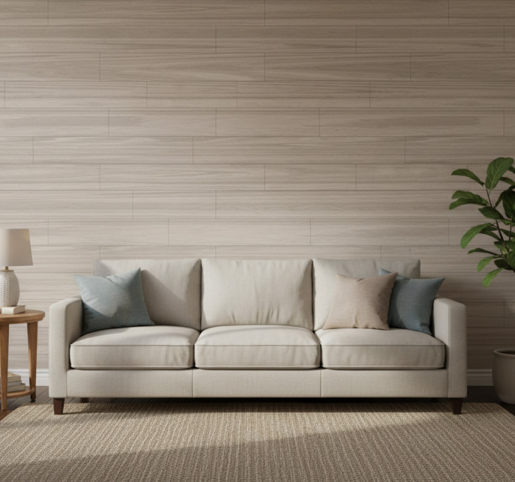 Wood effect wallpaper light tones design - TenStickers